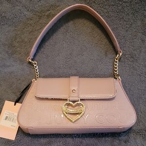 Juicy Couture Dusty Blush Embossed Mini Shoulder Bag